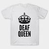 Женская футболка Deaf Queen с принтом Харадзюку, кавайная футболка, летняя футболка с коротким рукавом, женская футболка, топ