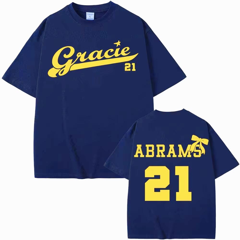 Gracie Abrams 21 Logo T Shirt 2026 The Secret Of Us Tour Short Sleeve Tee Shirt Unisex Unisex Vintage Fashion Casual Tees Unisex