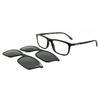 Ea4160 With Clip On 50011w Men Eyeglasses