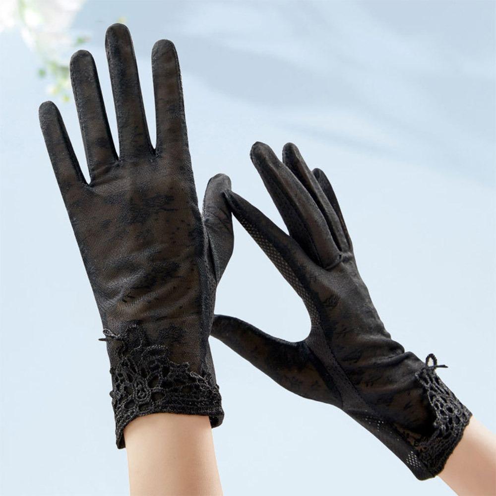 Sun Protection Sun Protection Gloves Lace Touch Screen Gloves Driving Mittens Driving Cycling