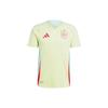 Adidas Испания 2024 Away Authentic Jersey Pulse Yellow/Halo Mint Мужская уличная одежда IS9034