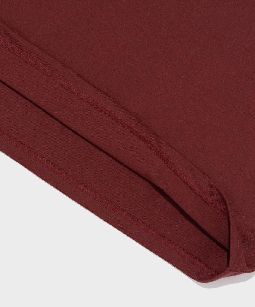 TAILOR STUDIO Университет 76 Графическая оверсайз футболка с коротким рукавом (Вино)