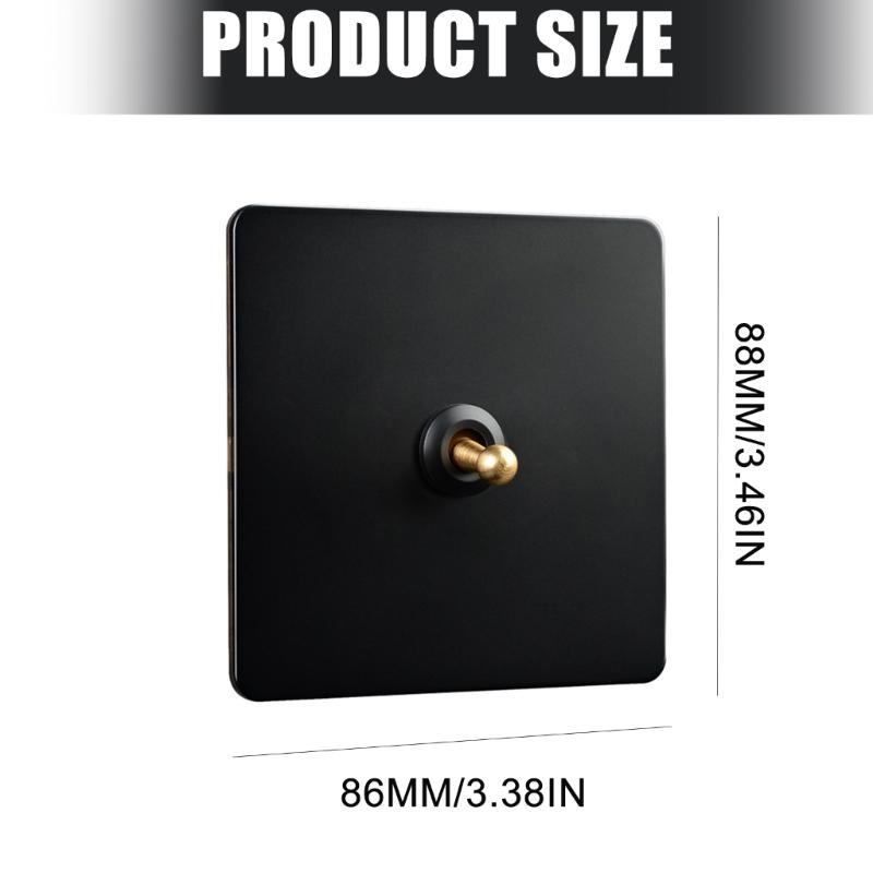 Industrial Style Toggle Switches Panel 86 Type Fireproof Construction Wall Switches for Hotel Factory Setting Use