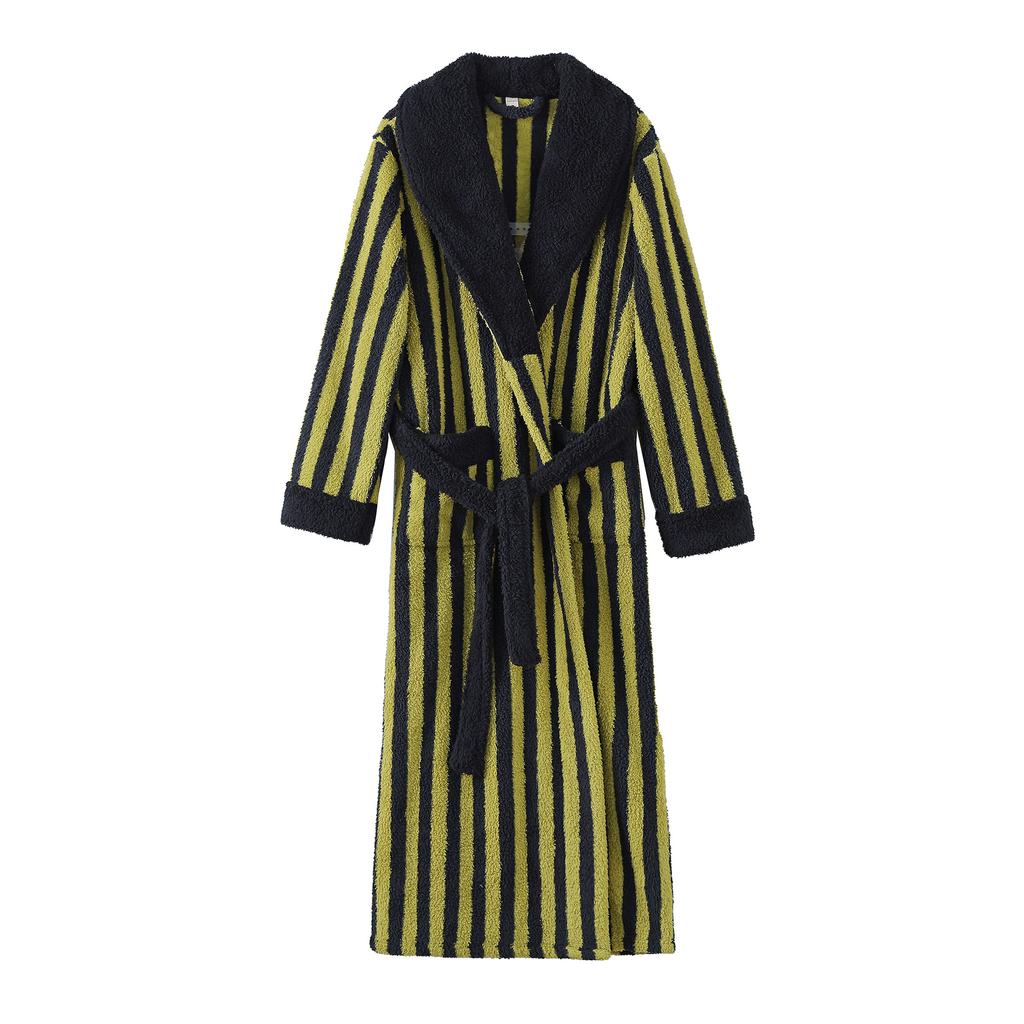 Men's Shawl Collar Robes Full Length Fleece Plush Bathrobes Soft Spa House Coat with Pockets Fluffy Spa Robes Unisex Winter Cozy Warm Spa Long Robe