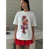 New Fashion T-shirt Fashion New Fashion Casual Loose Round Neck Print Letter Cotton T-shirt Top