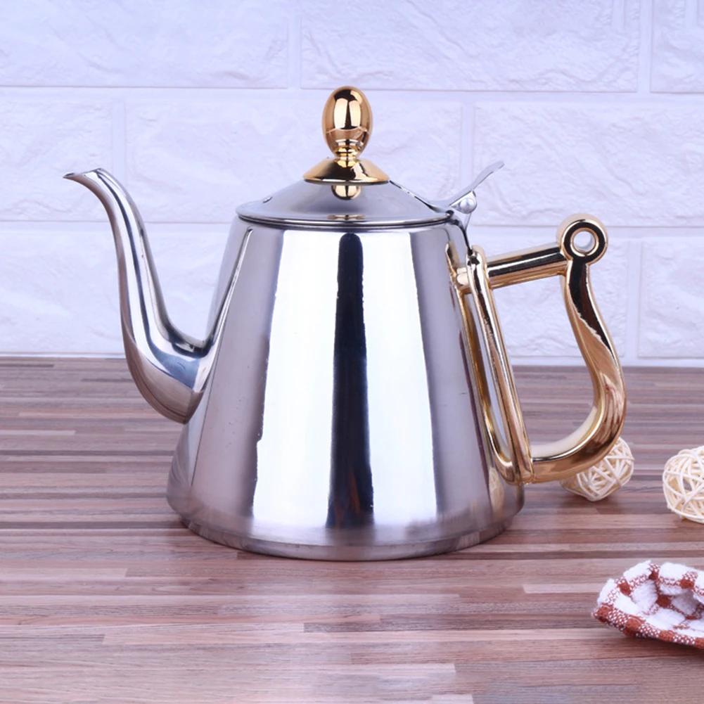 Чайник 1,5 л, сито из нержавеющей стали, польский, модный, прочный, кофейник, холодная вода, домашний чайный инструмент, индукционная плита, чайник