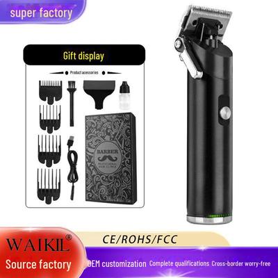 Профессиональная электрическая машинка для стрижки волос с регулируемым лезвием и карвинговой головкой