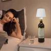 Wireless Bottle Lamp,3 Color Stepless Dimming Bottle Lights,LED Wine Bottle Lamp Portable Cordless