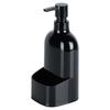 Dishwashing liquid dispenser with sponge container black 500 ml