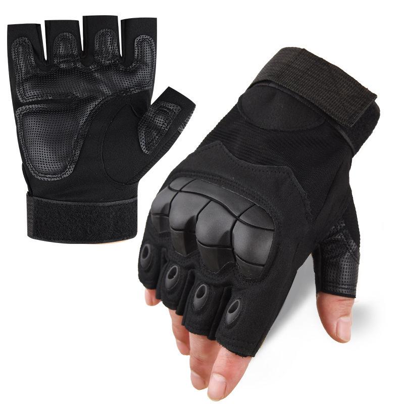 Men's Tactical Non-Slip Hard Shell Combat Gloves for Outdoor and Cycling