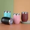 12oz Egg Shell Wine Cup Stainless Steel Thermal Cup Household Double Wall Vacuum Insulated U-shaped Coffee Mugs Travel Cups