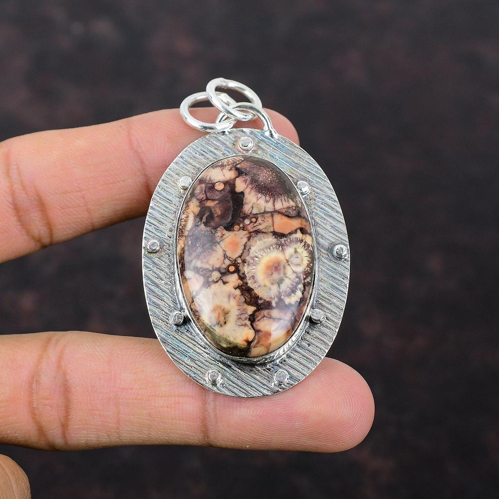 Подвеска из яшмы в виде птичьего глаза Ювелирные изделия из натуральных драгоценных камней Подвеска из стерлингового серебра 925 пробы Подвеска ручной работы Удивительный ювелирный подарок для мамы Дизайнерская подвеска