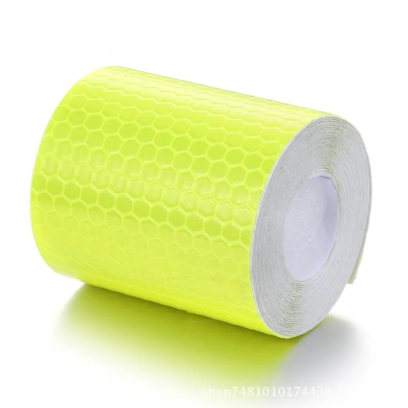Reflective Tape Stickers Car Styling Shiny White Red Yellow Orange Safety Reflectors Mateiral For Automobiles Motorcycle