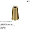 Furniture Iron Foot Cover Copper Tip Brushed Brass Table Chair Cylinder/Conical Cap Protector Bottom Safety Mat Bottom Safe Pad