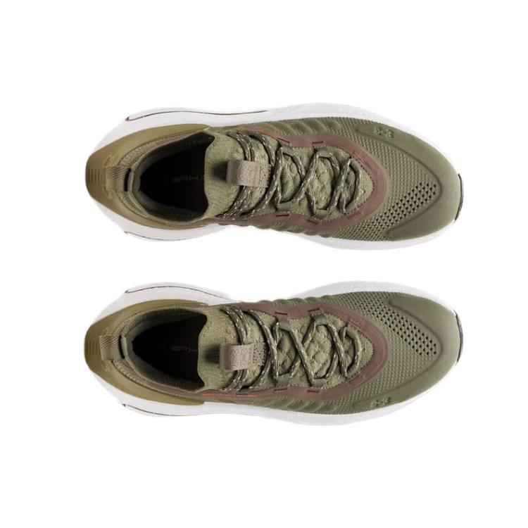 Under Armour Phantom 4 Fashion Простые Модные Универсальные Прочные Кроссовки с Низким Верхом Унисекс Кроссовки Армейский Зеленый 3027672-390