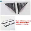 Silver Car Door Loudspeaker / indow Pillar A Stereo Speaker Panel Cover Trim Accessories For VW Volkswagen Arteon 2018 -