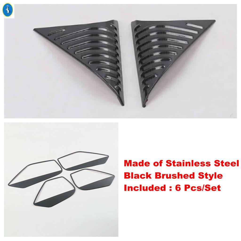 Silver Car Door Loudspeaker / indow Pillar A Stereo Speaker Panel Cover Trim Accessories For VW Volkswagen Arteon 2018 -