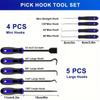 Набор из 13 прочных механических инструментов Hook and Pick, включающий в себя клещи для автоматического снятия зажимов, съемник заклепок, телескопический магнитный захват, скребок для прокладок