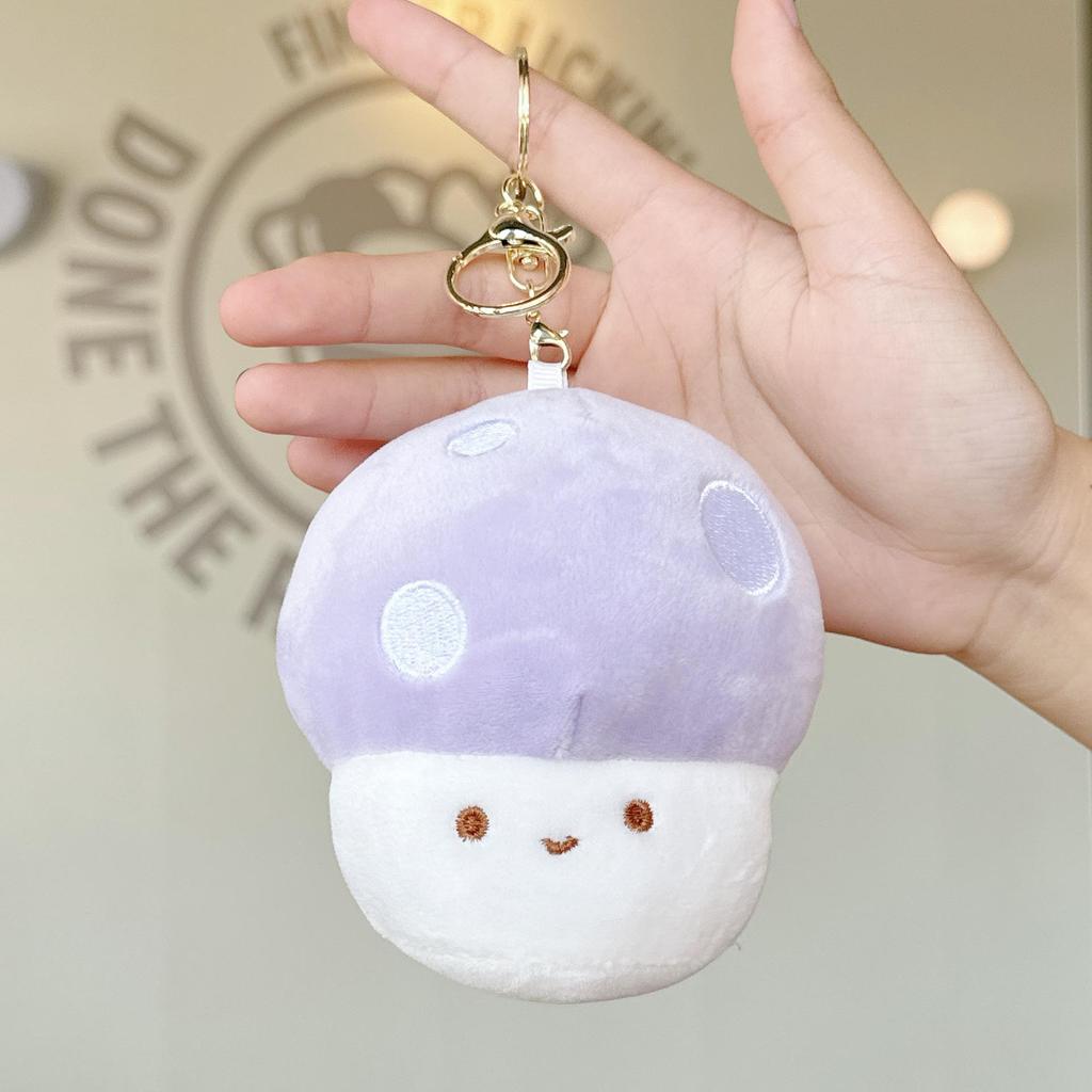 Mushroom Plush Pendant Toy - Claw Machine Prize, Street Stall Gift, Wedding Ring Toss Doll