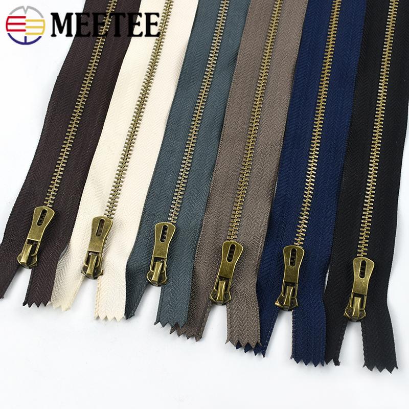 1-10 шт. 15-30 см №5 Металлические молнии с закрытым концом Автоматические молнии для карманов Джинсов Рюкзака DIY Швейные аксессуары для одежды