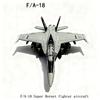 Истребитель F-18 Игрушки Собери сам Военный самолет АБС-пластик Масштаб 1/72 Модель самолета Авиация Детские подарки Игрушки сделай сам