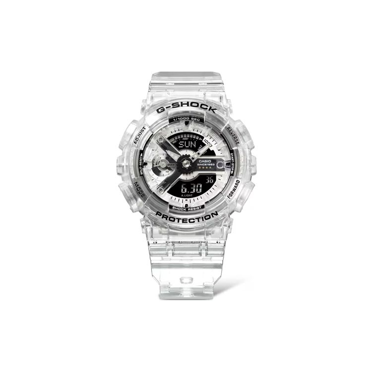 Casio G-Shock 40-летие Clear Remix Двойной дисплей Серия 200м Водонепроницаемость Кварцевый механизм Ремешок из смолы Часы Женские часы GMA-S114RX-7AJR
