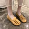 Мода 2025 Лето Новые Мягкая подошва Одинарная обувь Повседневные плоские сандалии для женщин