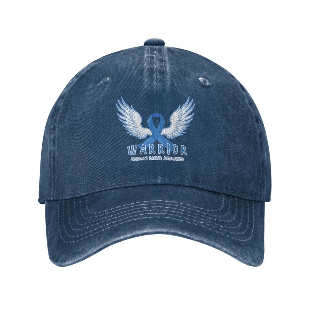Кепка-бейсболка Warrior Prostate Cancer Aware Hat унисекс CottonFits для мужчин и женщин, регулируемая кепка из стираного денима для папы