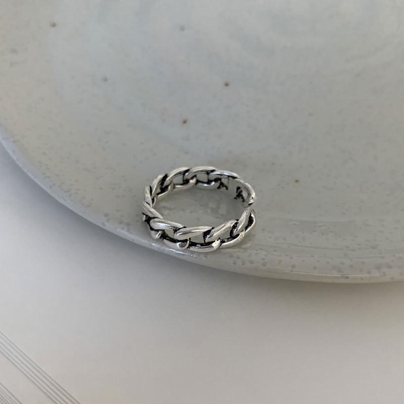 Красивое кольцо в корейском стиле с улыбающимся лицом для женщин в винтажном серебряном дизайне неправильной формы