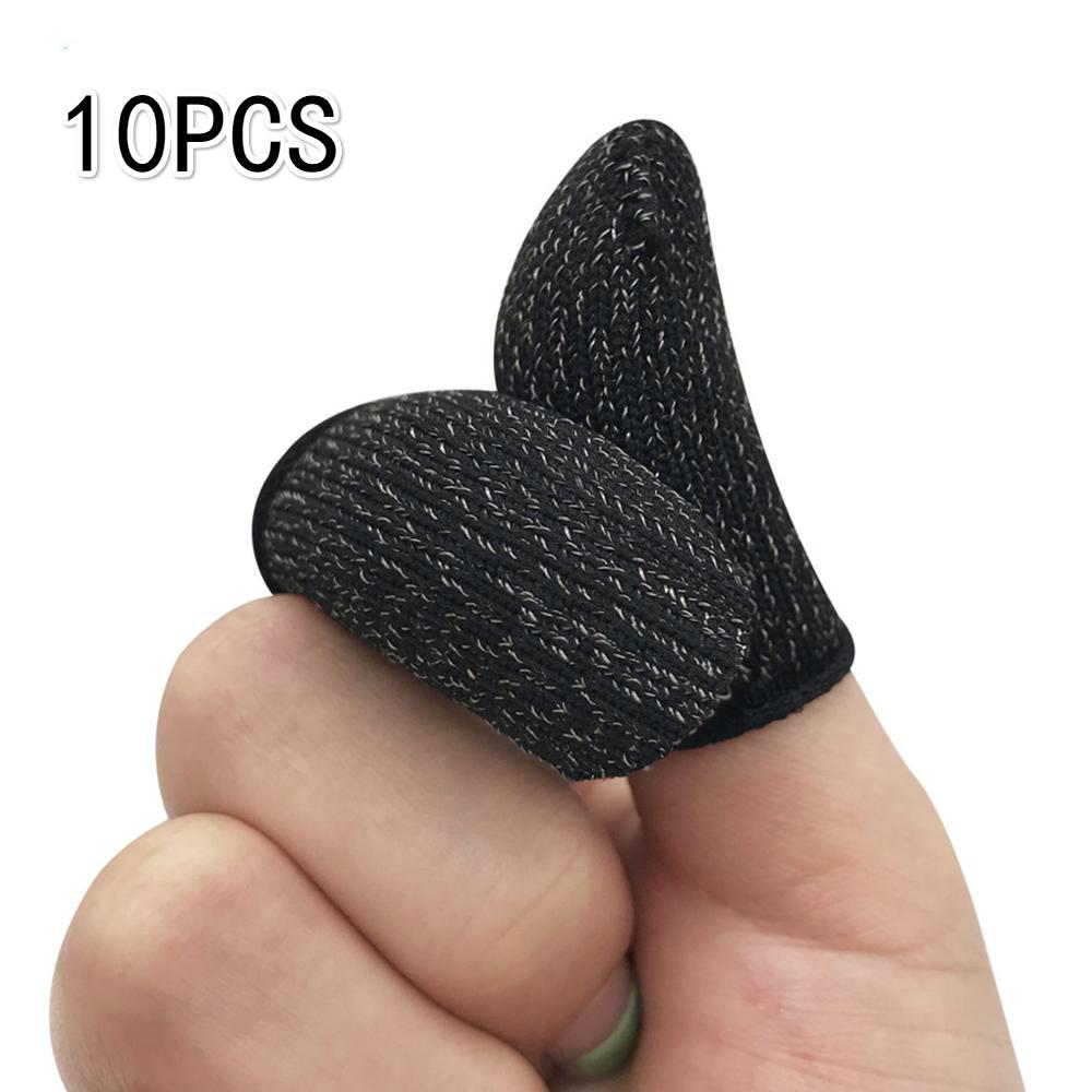 10pcs Mobile Game Fingertip Gloves for Gamer Sweatproof Anti-slip Touch Screen Finger Sleeve Breathable Gaming Fingertip Cover 5