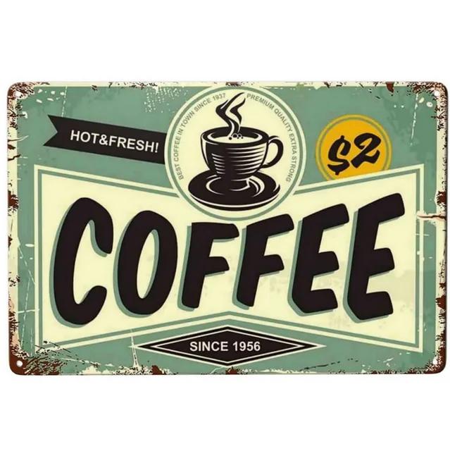 Винтажная металлическая жестяная табличка Drink Coffee Настенная декоративная табличка для мужской пещеры Домашнего кафе Сада Клуба Бара Ретро Железный художественный постер