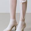 VINAJ Mini Jenny Rose Ribbon Socks (White)