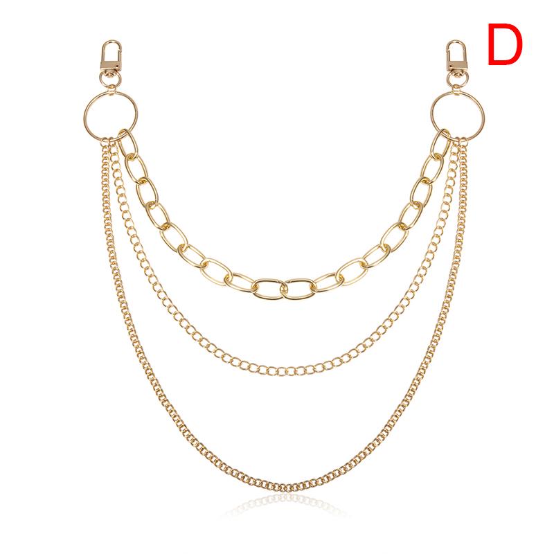 Long Wallet Belt Waist Chain Rock Punk Pant Jean Keychain Keyring Women Jewelry