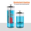 Disinfecting Sanitizer Jar Salon/ Barber Comb Glass Sanitizing Disinfectant Jars Cleaning Bottle Tool