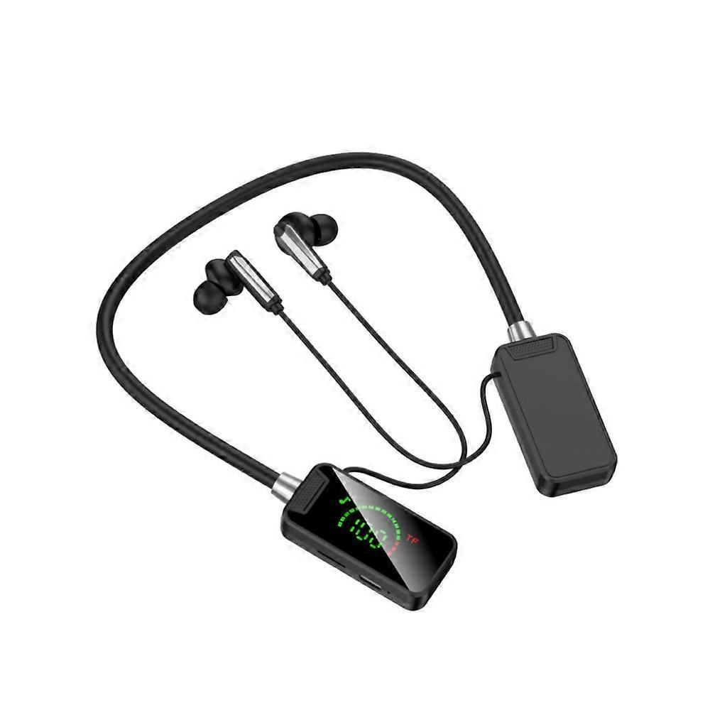 Waterproof Wireless Neckband Bluetooth Headphones with Display