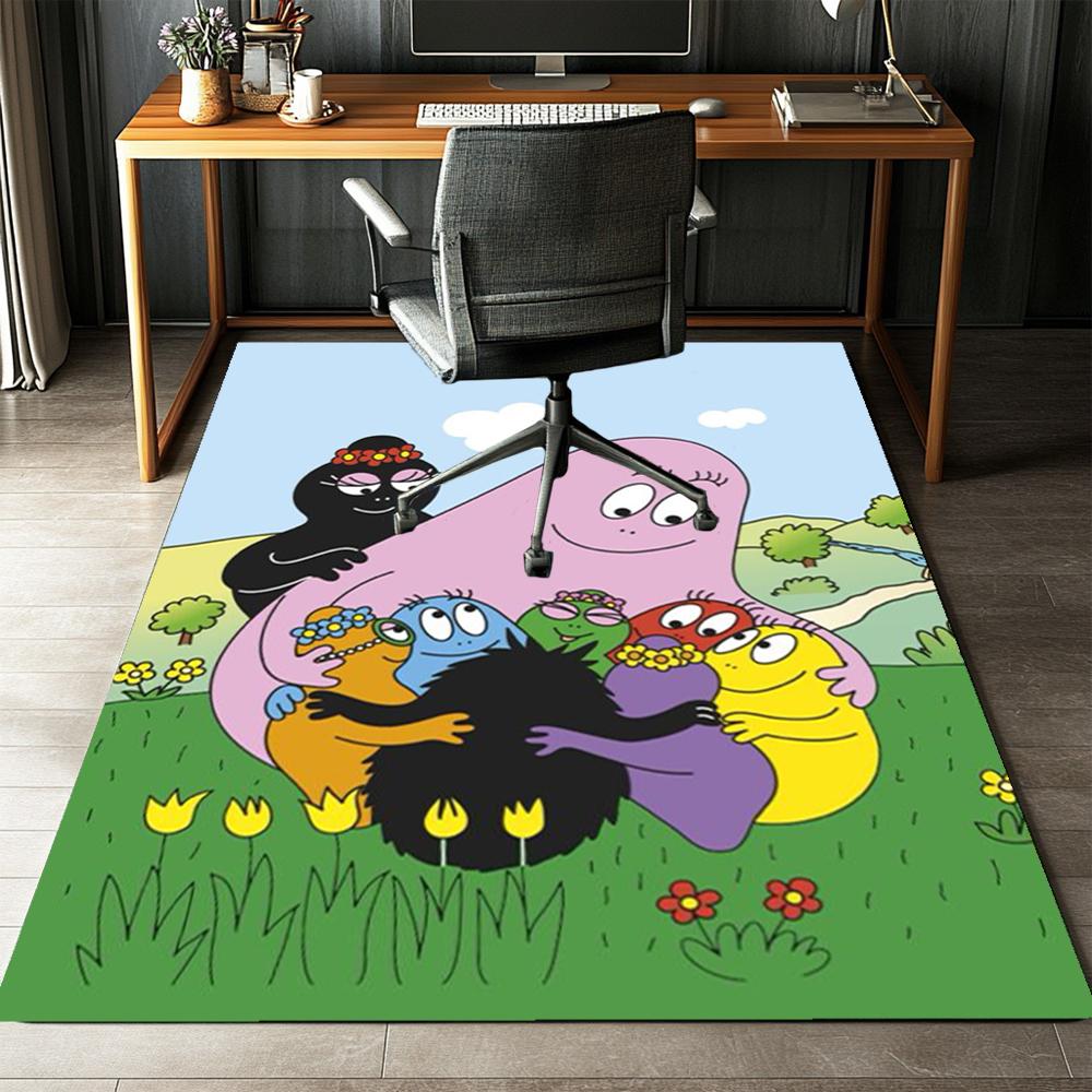 Barbapapa Printed Carpet,Rug,for Office Chair Living Room Bedroom Kitchen Room Decor Gifts.