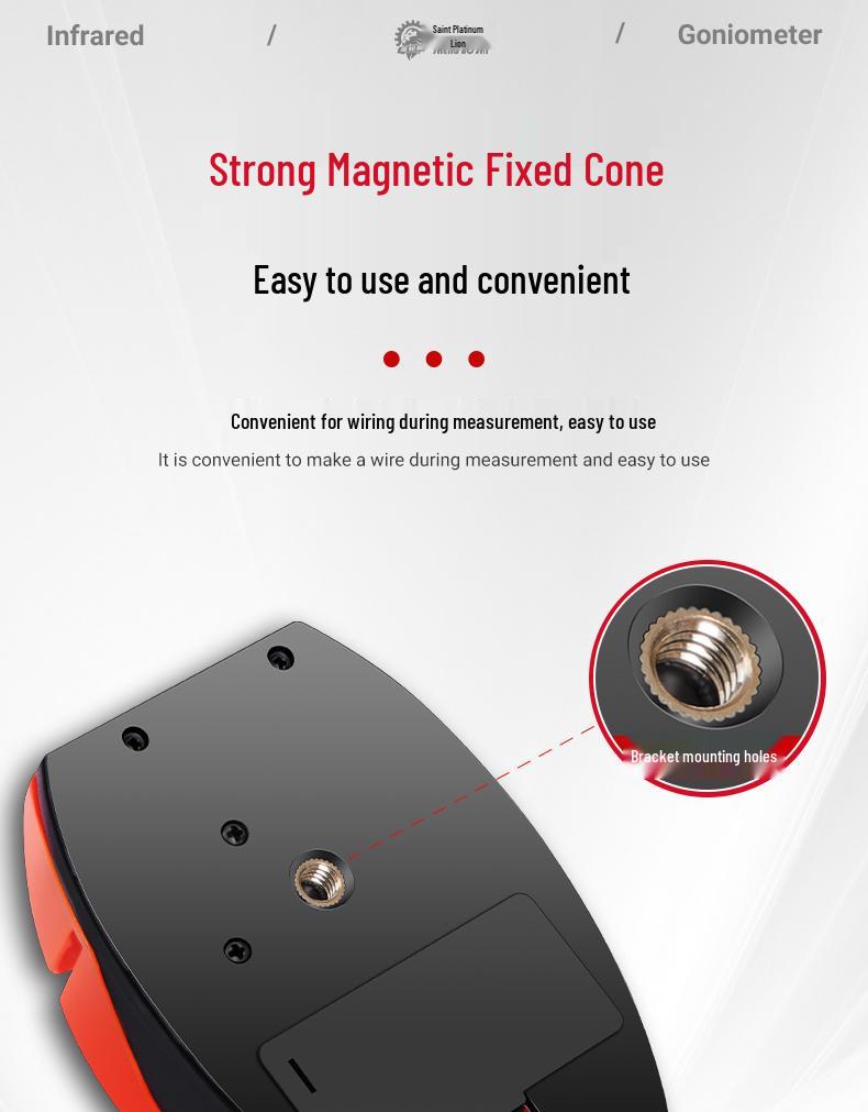 High-Precision 90° Infrared Laser Spirit Level with Fine Line Marker