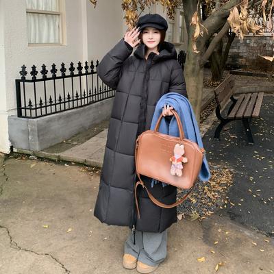 Новые зимние хлопковые куртки и хлопковые куртки модная корейская версия свободные простые хлопковые куртки длинные куртки-пуховики с капюшоном женские куртки