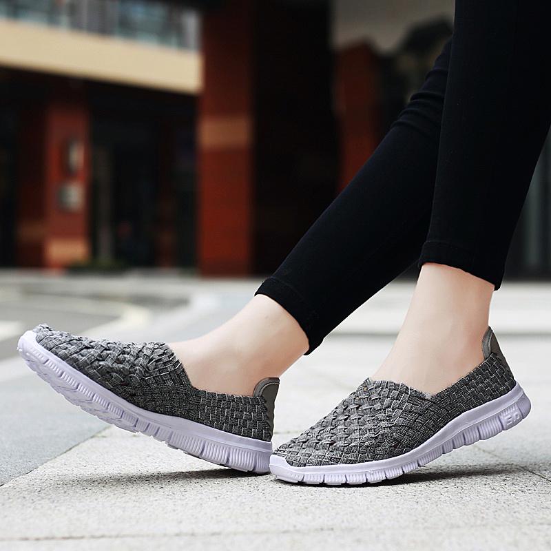 Summer Women Sneakers Comfort Casual Nurse Plus Size Flats Loafers Soft Beach Walking Sports Shoes Lightweight Slip On