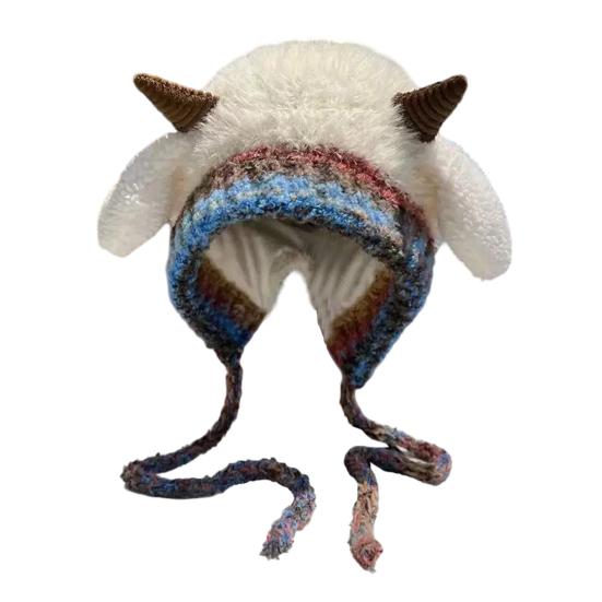 Детская шапка с пингвином, вязаная зимняя шапка, утолщенная теплая 2 в 1, осенне-зимняя вязаная шапка, трансформирующаяся в сумку-тоут