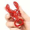 1pc Multiple Shrimp-Shaped Bottle Opener - Unique Lever Design,Perfect For Beer And Soda,Ideal Gift For Halloween, Christmas, Graduation, Father's Day