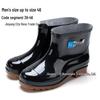 Men's Waterproof Low-Cut Rubber Rain Boots - Non-Slip Tendon Sole for Kitchen or Outdoor Use In Spring and Autumn