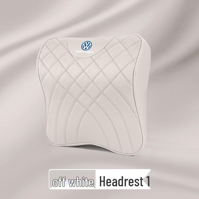 Volkswagen Car Headrest & Lumbar Support Pillow for Sagitar, Lavida, Passat, Bora, Tavendor, Magotan - Neck Protection