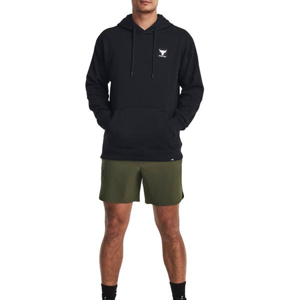 Under Armour Мужские толстовки с капюшоном Johnson Series Solid Color Training Hoodie черного цвета 1380541-001