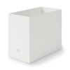 MUJI Recycled Polypropylene File Standard White 15cm W X 32cm D X 24cm 83904371 Box, Type, Wide, Gray, Approx. H,