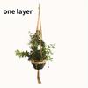 Gardening and Greening Creative Flowerpot Net Bag Woven Cotton Twine Net Bag Hanging Basket Meat Plant Hanging Rope Hanger