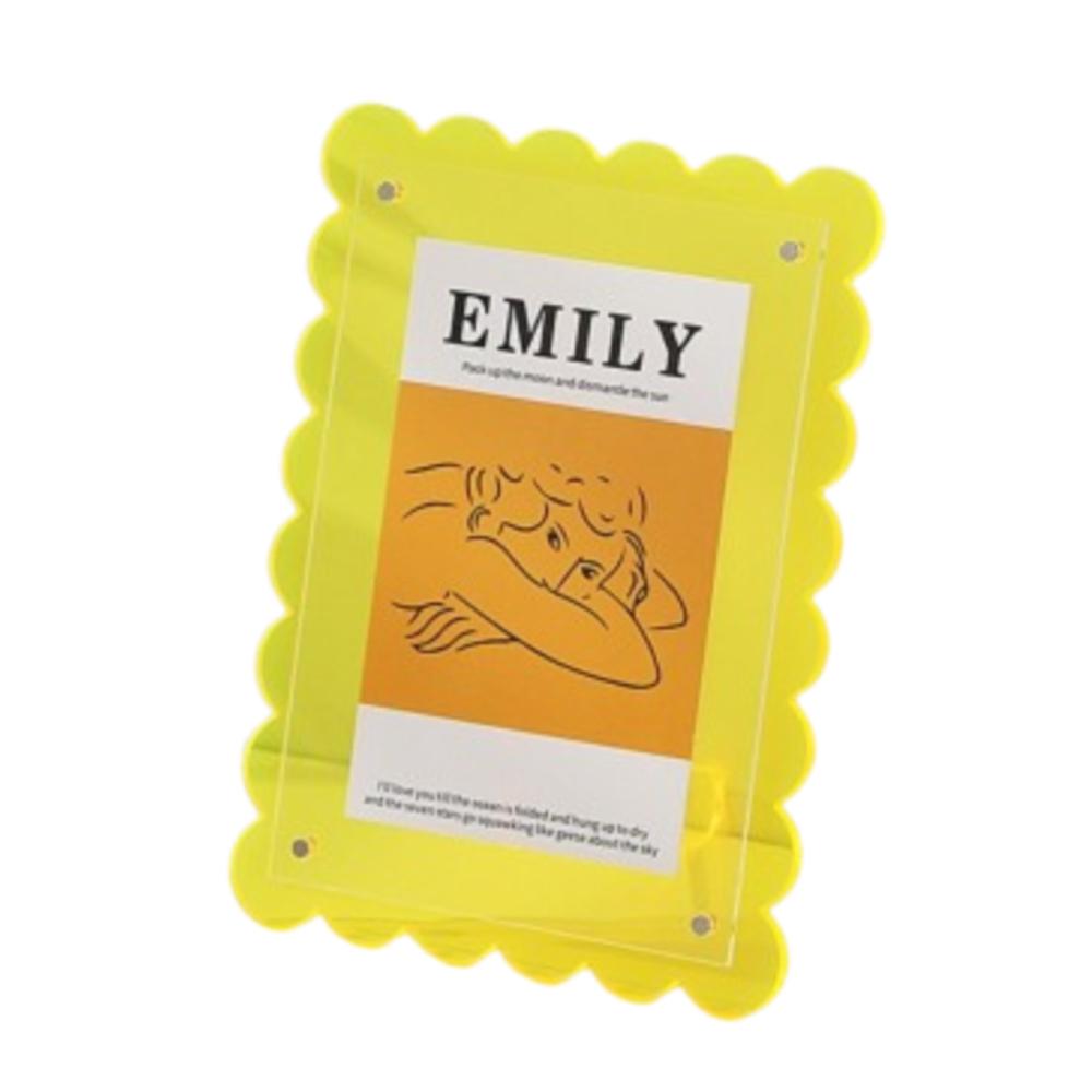 Desktop Display Photo Frame Acrylic Stand Photos Decorative Rack Photocard Holder for Home