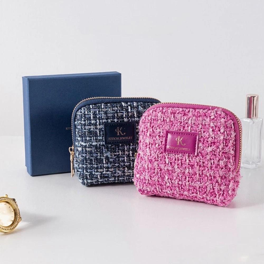 Multi-layer Jewelry Storage Bag Bracelet Necklace Velvet Jewelry Holder Jewelry Packing Bag Travel
