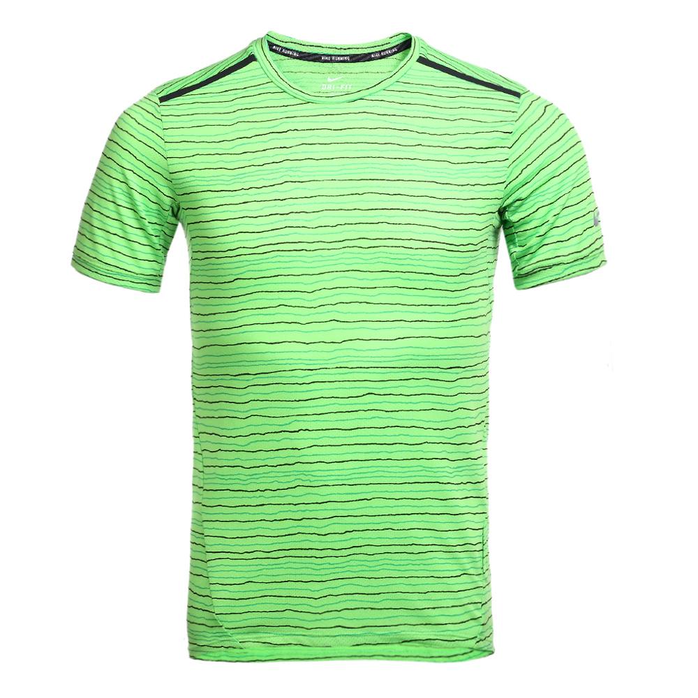 Nike Футболки Мужские Зеленые С Круглым Вырезом Умеренные 724810-313