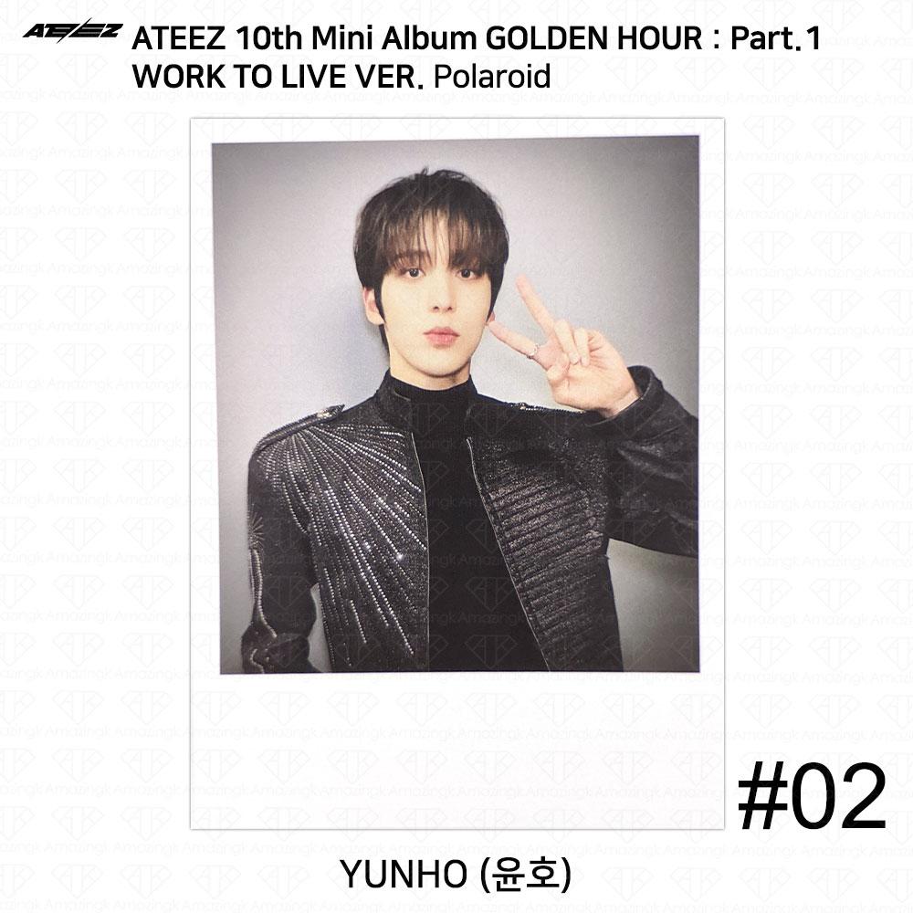 ATEEZ Golden Hour Part.1 Work To Live Ver Photocard Polaroid Disc KPOP K-POP